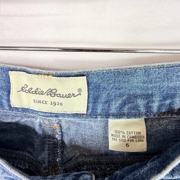 Vintage Eddie Bauer Wide Leg Crop Jeans 6 - Picture 5 of 6